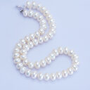 Dailan Jewelry Freshwater Pearl Necklace 10-11mm Steamed Bread