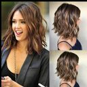 ''S New Wig Women''S Black Brown Mixed Color