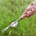 Stainless Steel Root Tool Gardening Puller Weeding Fork