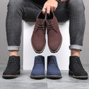 Casual Men s Leather Shoes Zhongbang Boots Front