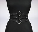 Women Black Leather Waist Belts Sexy Body Harness