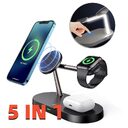 Multifunctional Five-In-One Magnetic Wireless Charging Watch Headset Desktop
