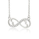 Women's Necklace 8-character Love Unlimited Heart