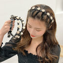 Lazy Braided Hair Clip Press Wash Face Headband