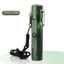 Outdoor Travel Compass Rechargeable Lighter Tube Waterproof Usb