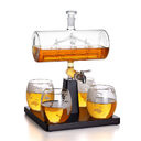 Glass Sailing Wine Bottle Borosilicate Container