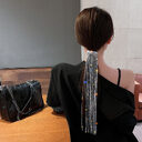 Shine Full Rhinestone Hairpins for Women Bijoux Long