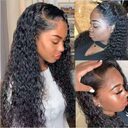 Front Lace Chemical Fiber Long Curly Hair European