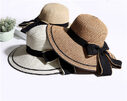 Sun Hat Big Black Bow Summer Hats