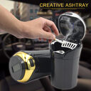 Portable Solar Rechargeable Car Ashtray Detachable With Led