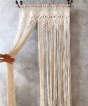 Perforated Nordic Woven Shading Light Tassel Partition Curtain