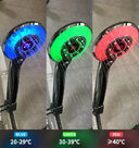 Adjustable 3 Mode 3 Color LED Shower Head