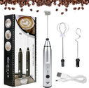 Rechargeable Electric Milk Frother Automatic Kitchen Juice Food