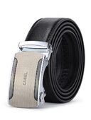 Camel Belt Men'S Leather Automatic Buckle Cowhide Casual