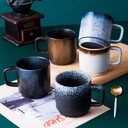Japanese Mug Ceramic Cup Water Coffee Handle Drinking
