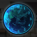 Voice-activated Induction LED Night Light Wall Clock Creative