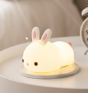 New Year'S Gift Rabbit Silicone Lamp Pat Feeding