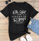 T-Shirt Women Fashion Retro Funny Jesus Faith Slogan