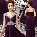 Women Sleeveless Sexy A-Line Elegant Wedding Party Formal