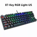 87-key Mechanical Keyboard Green Axis Red Gaming