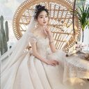 One-Shoulder Main Wedding Dress New Temperament Forest Super