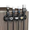 Desktop Charging Magnetic Data Cable Organizer Soft Plastic