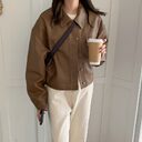 Spring Niche Handsome Lapel Single-Breasted Loose Casual Long-Sleeved
