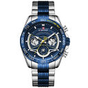 Lingxiang 9185 Men'S Watch Six-Pin Steel Band Calendar