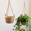 Straw Hanging Baskets