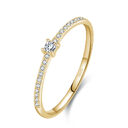 S925 Sterling Silver All-Match Simple Korean Trendy Micro-Inlaid