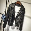 Jacket Small Suit Autumn Motorcycle Leather Fashion All-Match