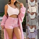 Winter Sexy Women Home Wear Suit Casual Pajamas