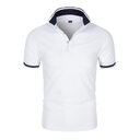 Men's POLO Shirt Short Sleeve T-Shirt Lapel Solid