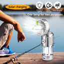 Solar Electric Fan Life Waterproof Panel Charging Double