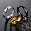Stainless Steel Ring for Women Men Fashion Gold