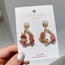 Pearl Earrings Temperament Super Fairy Crystal Net Red