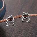 Cute Frog Earrings Funny Animal For Women Girls
