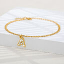 Ancient English Letter Anklet Spot Pendant Jewelry