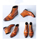 Men Big Size Plush Warm Winter Shoes Brown