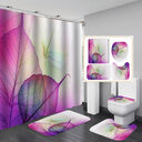 3D Art Geometric Shower Curtains in the Bathroom