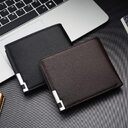 Men's Small Wallet Fashion Card Holder Short Leather