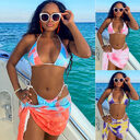 Swimwear Sexy Split Swimsuit Women Bikini Three-Piece