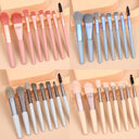 8 Small Makeup Brushes Morandi Portable Beauty Tool