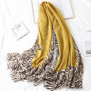 Men's And Women's Cotton Scarf Casual Leopard Print
