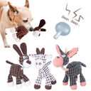 Pet Toy Donkey Shape Corduroy Chew For Dogs
