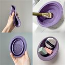 Scrubbing Plate Makeup Brush Cleaning Pad Bowl