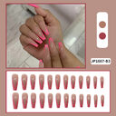 Extra-long Meat Powder Pink Ballet Nail Patch Removable