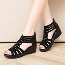 Woman Sandals Women Cyrstal Comfortable Pumps Ladies Fashion