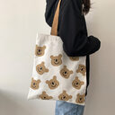 New Canvas Shoulder Shopper Bag for Women Girl