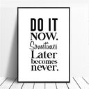 Poster Quote Canvas Painting Phrases Motivational Wall-Art Home-Decor